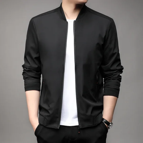 2024 High-quality Fashion Handsome Spring Baseball Collar Business Casual Jacket Men's Youth Spring Coat Dad Jacket M-5XL - Image 5