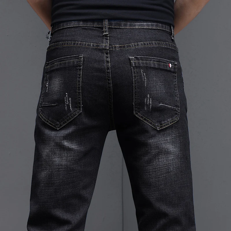 2025 Men's Slim Casual Street Classic Skinny Jeans Pencil Jeans Trendyy Stretch Style Comfortable Casual Fashion Versatile - Image 6