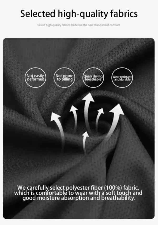Men's T-shirt Set Sports Quick-drying Short-sleeved Set Breathable Large-size Set Crew Neck New Fashion Set Clothes for Men - Image 6