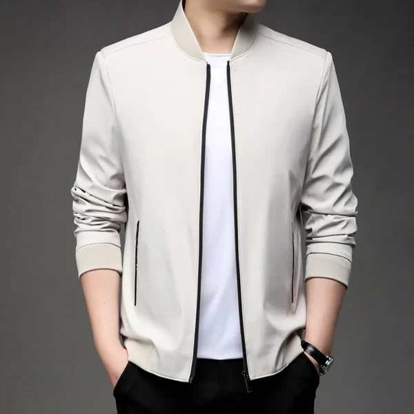 2024 High-quality Fashion Handsome Spring Baseball Collar Business Casual Jacket Men's Youth Spring Coat Dad Jacket M-5XL