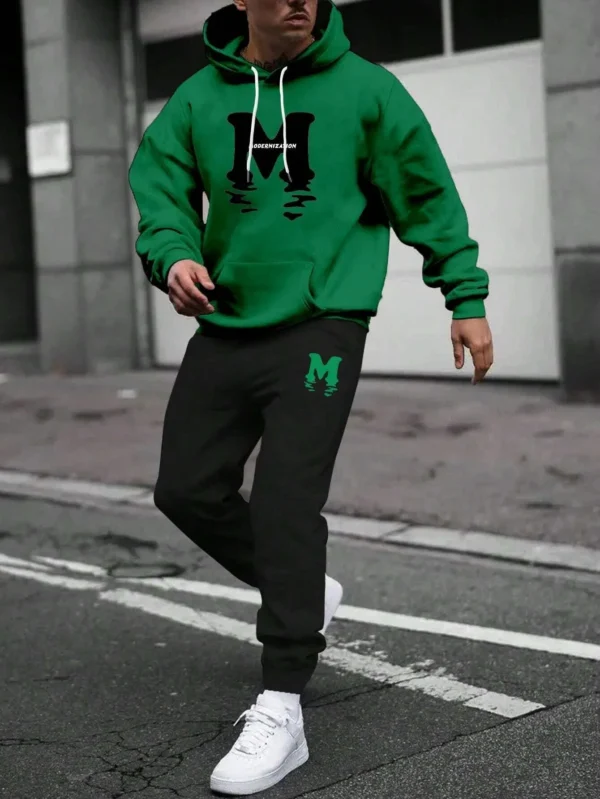 Autumn Winter Two Piece Set for men Drawstring Women's Tracksuit Hooded Suit Quality Comfortable Casual Pullover Fashion Daily - Image 5