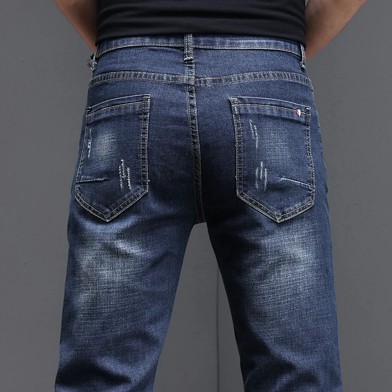 2025 Men's Slim Casual Street Classic Skinny Jeans Pencil Jeans Trendyy Stretch Style Comfortable Casual Fashion Versatile - Image 2