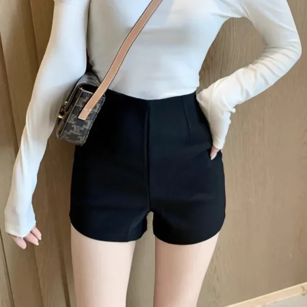 Women's Summer Thin Slimming High-waisted White Shorts Ultra-short Tightening Leggings Heat-resistant Inner Wear - Image 2