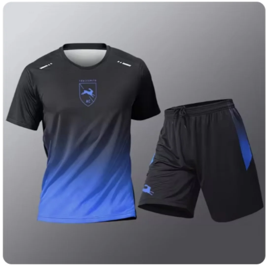 Summer Fitness Men Running Short Sleeve T-Shirt +Shorts Two Piece Set Sportswear Casual Fitness Sports Quick-drying Sets S-4XL - Image 4