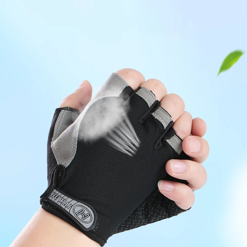 Motorcyclist Gloves for Men Women Cycling Gym Yoga Fitness Training and Exercise Summer Sun Protection Elastic Fingerless Gloves - Image 4