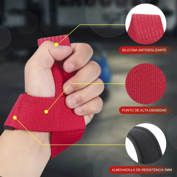 Weightlifting Wrist Straps Strength Training Adjustable Non-slip Gym Fitness Lifting Strap Wrist Support Grip Band - Image 5